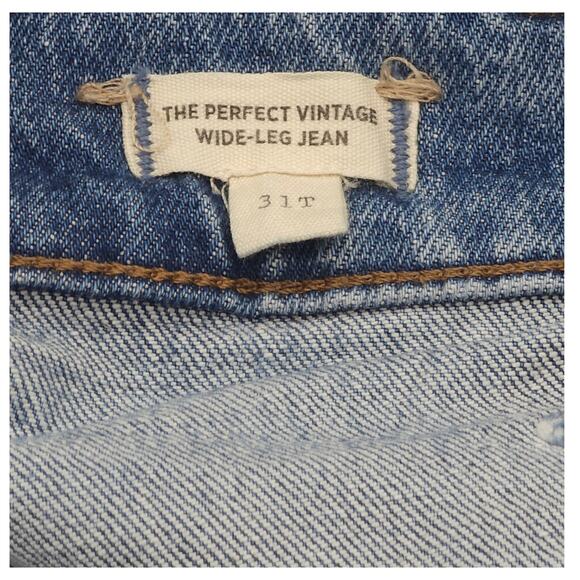 Madewell Jeans Womens 31 Tall Blue The Perfect Vintage Wide Leg Patch Pockets - Picture 8 of 13